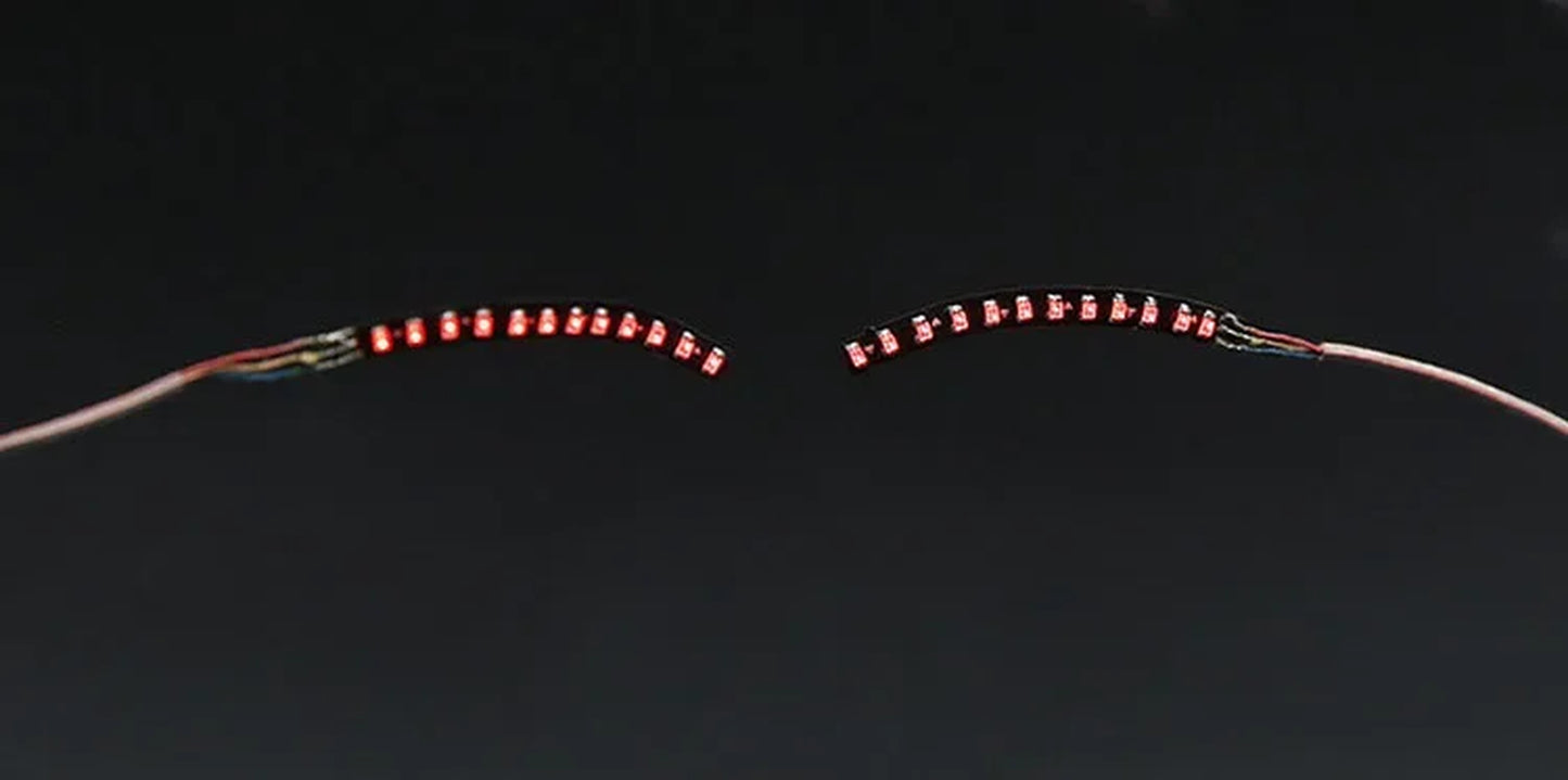 LED Light False Eye Lashes Luminous Eyelash Party Bar Makeup Eyelid Eyeliner Halloween