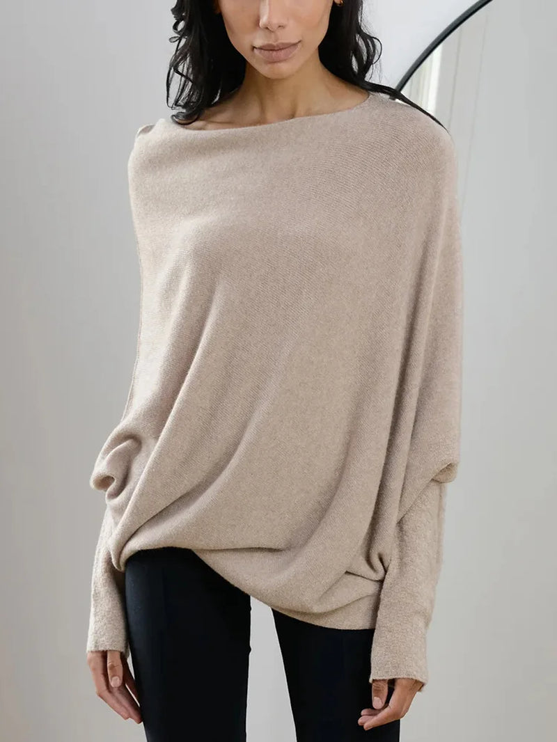 2026 Luxe Ribbed Knit Jumper Set – Oversized Batwing Sleeve Sweater & Matching Headband Autumn Winter Set 🧶🍂