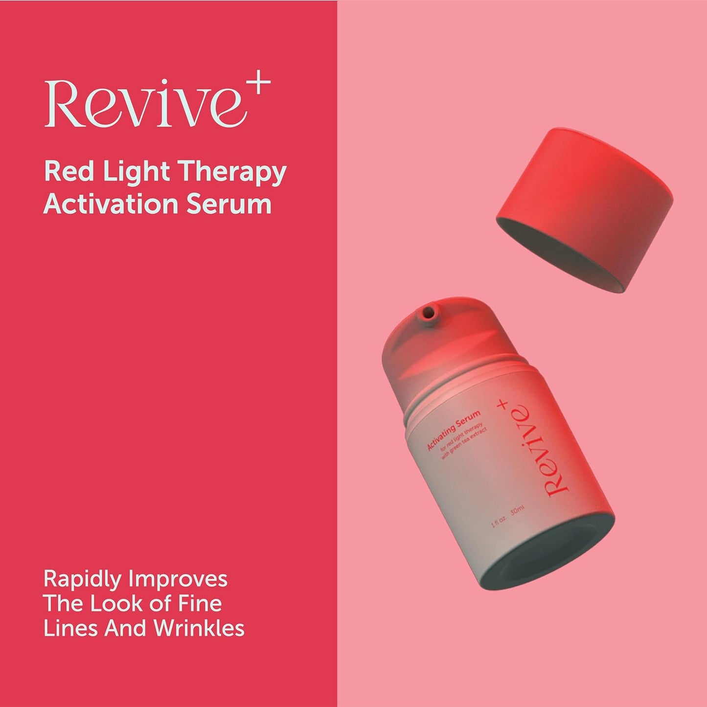 Red Light & Microcurrent Activation Serum (1 Oz) – Anti-Wrinkle Hyaluronic Booster 🌟⚡️
