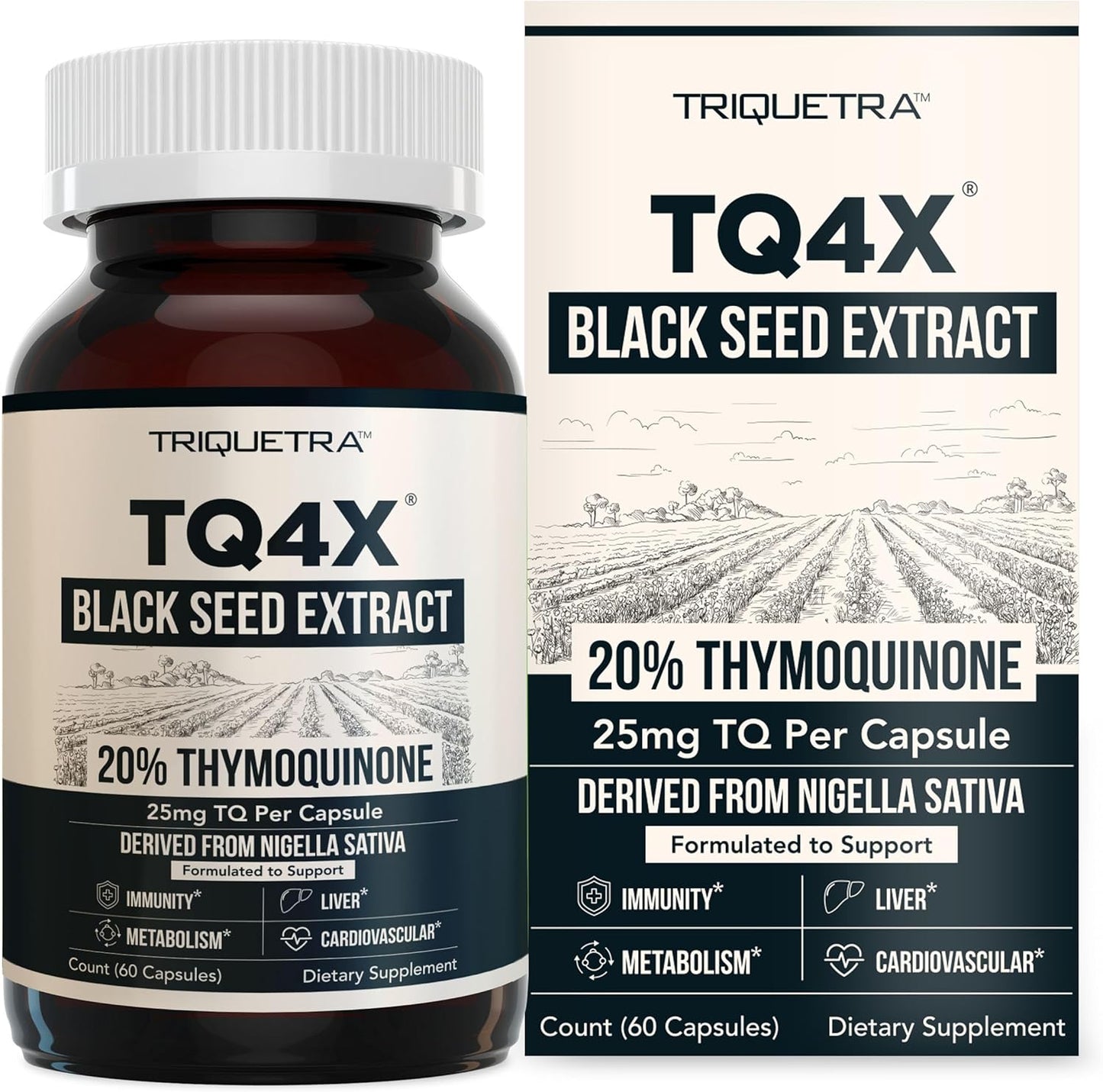 🌿 Premium Black Seed Oil Capsules | 20% Thymoquinone High Potency | Ultra-Concentrated Nigella Sativa 💎 - 60:1  (60 Capsules)