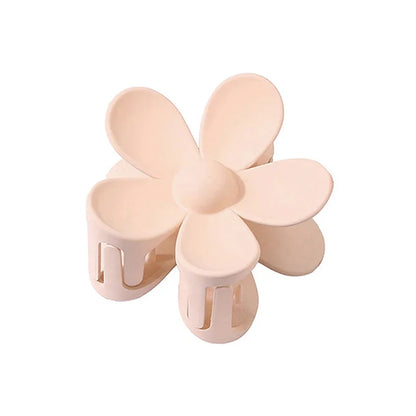 🌸 7CM Matte Frosted Flower Hair Claw – Elegant Lily Floral Shark Clip for Women & Girls  ✨🎀
