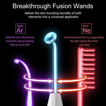 Fusion Wand Pro: Advanced Neon + Argon High-Frequency Facial ☁️