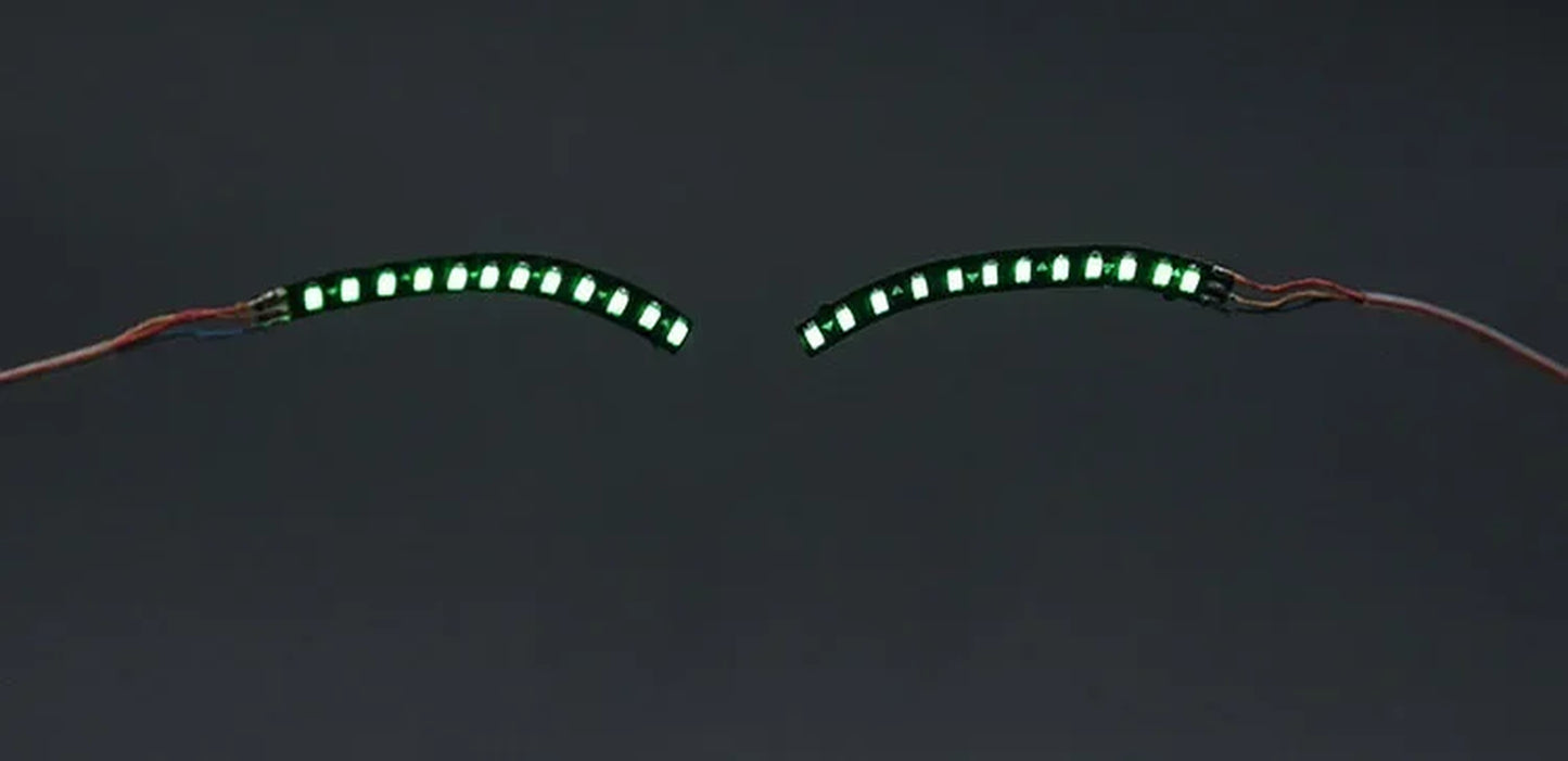 LED Light False Eye Lashes Luminous Eyelash Party Bar Makeup Eyelid Eyeliner Halloween