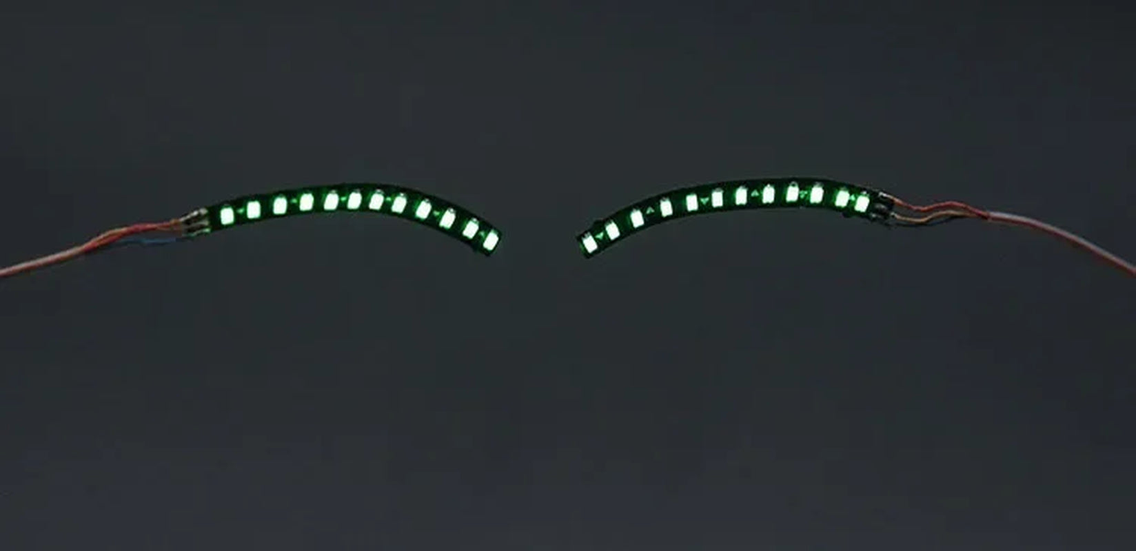 LED Light False Eye Lashes Luminous Eyelash Party Bar Makeup Eyelid Eyeliner Halloween