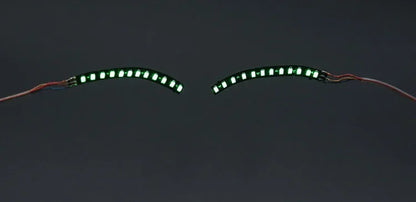 LED Light False Eye Lashes Luminous Eyelash Party Bar Makeup Eyelid Eyeliner Halloween