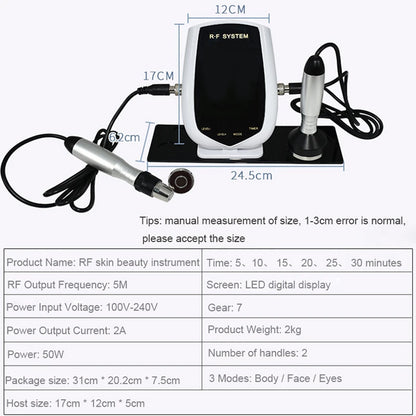 Elite 5MHz Tripolar RF Skin Tightening Device | At-Home Professional Face & Body Sculpting