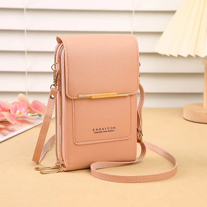 📱 Touch Screen Smart Crossbody Bag – Clear Window Cell Phone Purse & RFID Card Holder | Trendy Mini Shoulder Bag for Women ✨👜