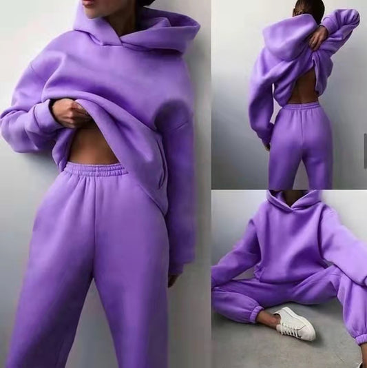 Effortless Style: Women’s Hooded Two-Piece Lounge Set 🌿