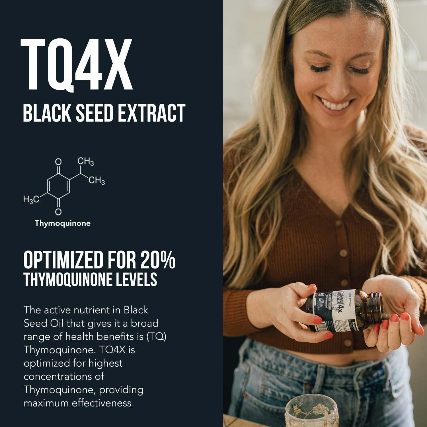 🌿 Premium Black Seed Oil Capsules | 20% Thymoquinone High Potency | Ultra-Concentrated Nigella Sativa 💎 - 60:1  (60 Capsules)