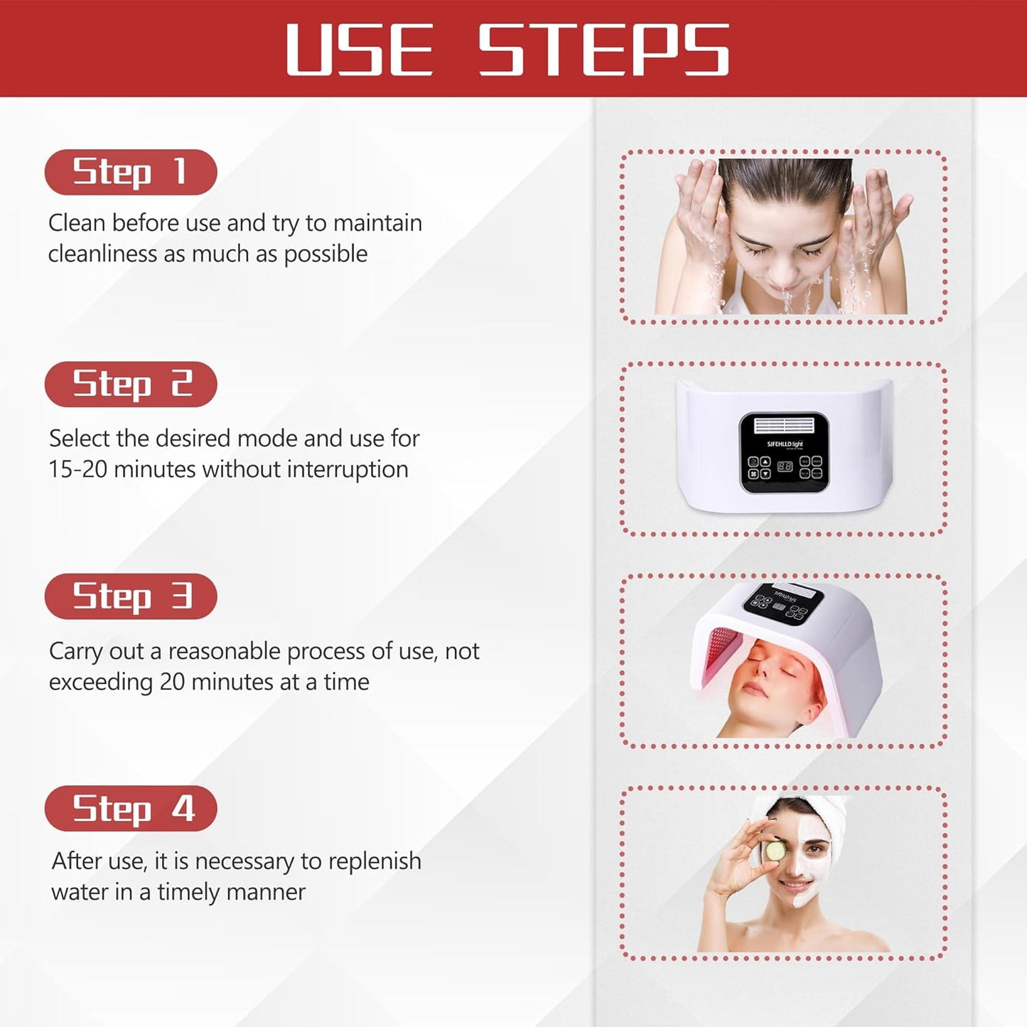 7-Color LED Red Light Therapy Face Mask – Professional Home Spa Skin Care & Anti-Aging Facial Mask 🧖‍♀️