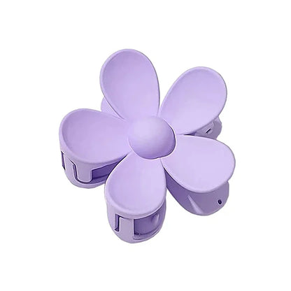 🌸 7CM Matte Frosted Flower Hair Claw – Elegant Lily Floral Shark Clip for Women & Girls  ✨🎀