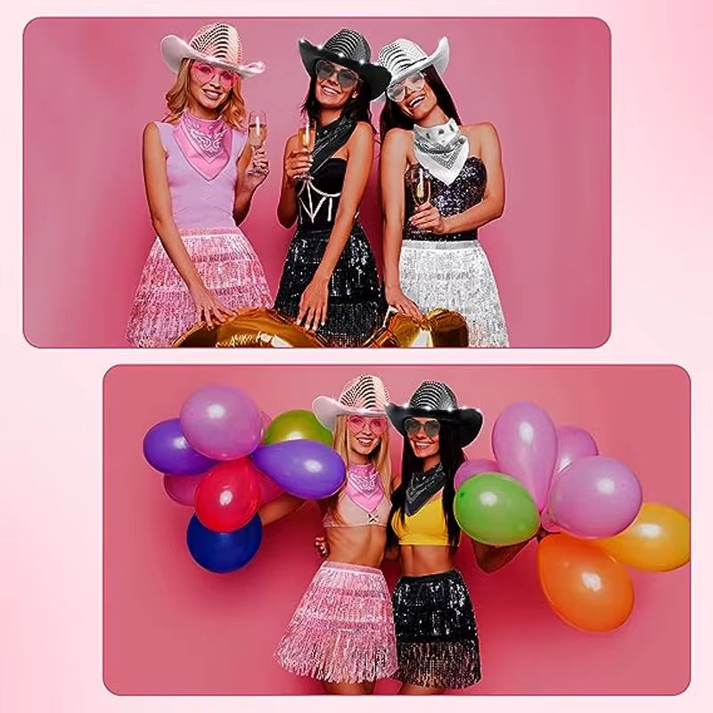 Wireless LED Disco Cowboy Hat | Flashing Neon Bachelorette Party Cap 💃