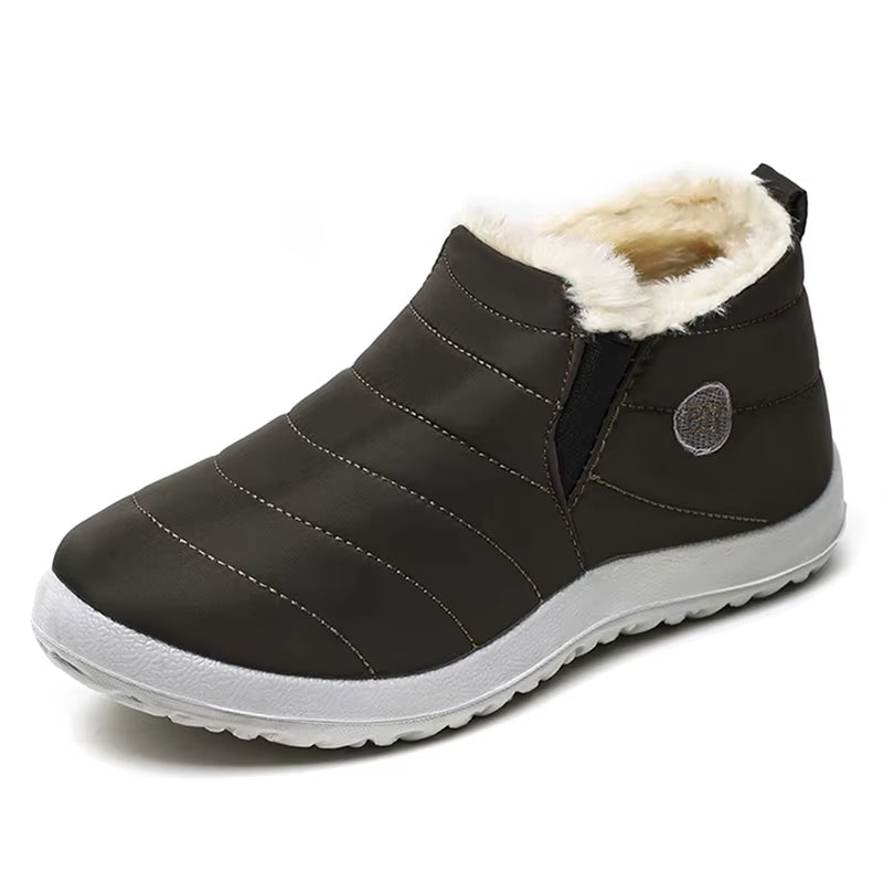 ❄️ Ultra-Warm Waterproof Snow Boots – Unisex Winter Platform Shoes with Plush Lining 🏔️✨