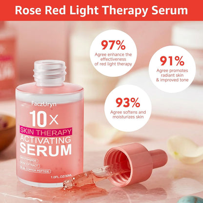 Red Light Therapy Serum (1 Oz) – Anti-Aging Rose Extract & Vitamin E Booster 🌟⚡️