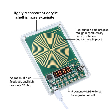 Precision Schumann Wave & Sine Wave Generator: Adjustable 0.01Hz–100,000Hz Signal Apparatus