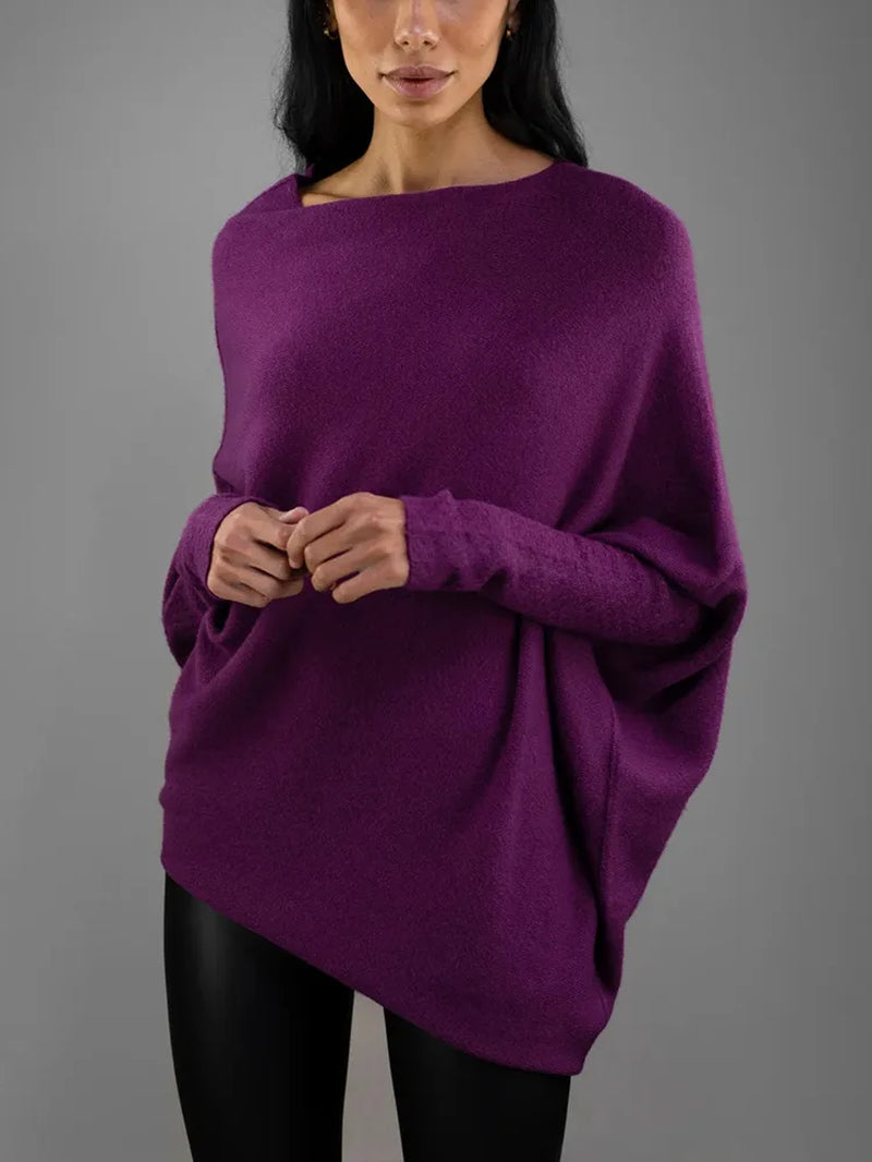 2026 Luxe Ribbed Knit Jumper Set – Oversized Batwing Sleeve Sweater & Matching Headband Autumn Winter Set 🧶🍂