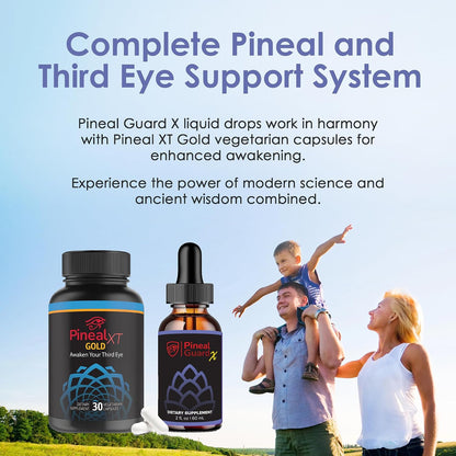 Pineal Gland Supplement - Brain Support, Focus, and Memory Vitamins for the Brain, Decalcify, Activate, and Protect Your Pineal Gland - Third Eye Awakening - Pineal Guard X