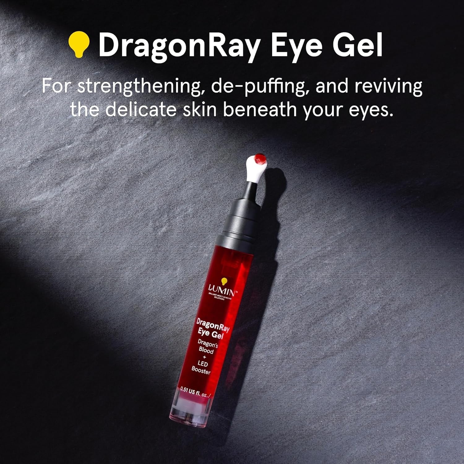 DragonRay Under Eye Serum (15ml) – Anti-Aging Caffeine & Hyaluronic Red Light Primer 🌟☕