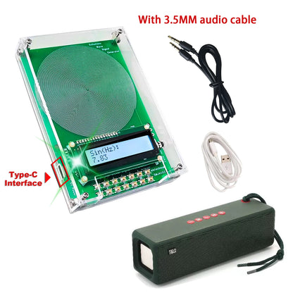 7.83Hz Schumann Waves Resonance Generator Adjustable 0.01Hz~100000Hz Ultralow Frequency Pulse Audio Resonator Type-C Interface
