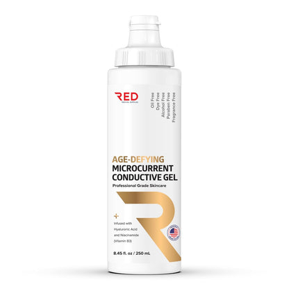 Age-Defying Microcurrent Gel (8.45 Oz) – Hydrating Hyaluronic & Vitamin B3 Booster 🌟⚡️