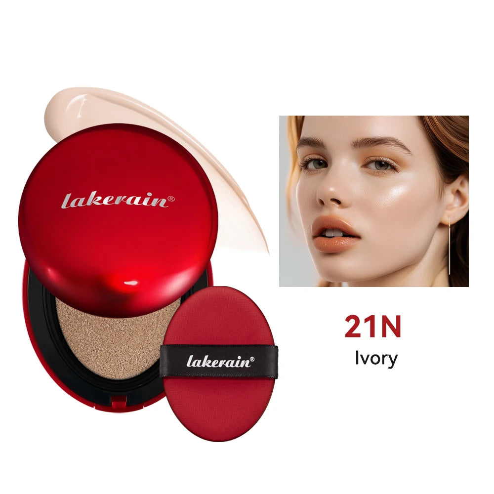 Lakerain Glow Cushion Foundation – Waterproof SPF Sunscreen & Long-Lasting Brightening Base 💖