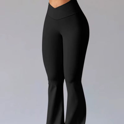 2026 High-Waist Flare Leggings – Slim Fit Split Hem Dress Pants & Office Yoga Trousers 🖤✨