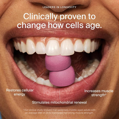 Mitopure Urolithin a Supplement Gummies - Clinically Proven Support for Healthy Aging Cellular Energy Muscle Strength and Longevity