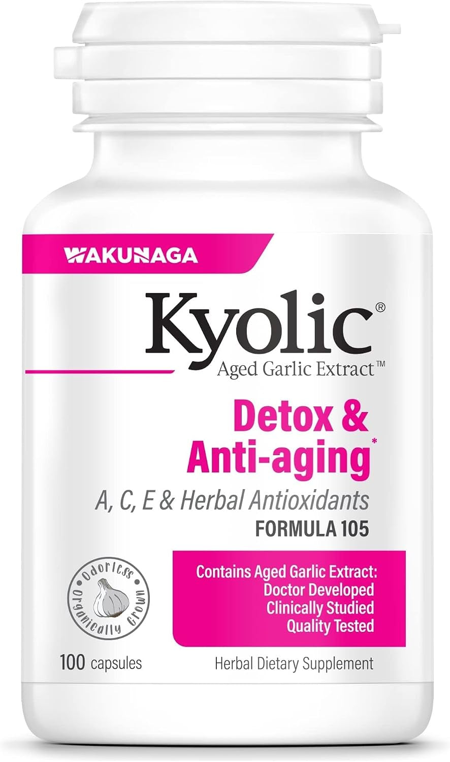 Aged Garlic Extract Formula 105, 200 Capsules (100 Servings)