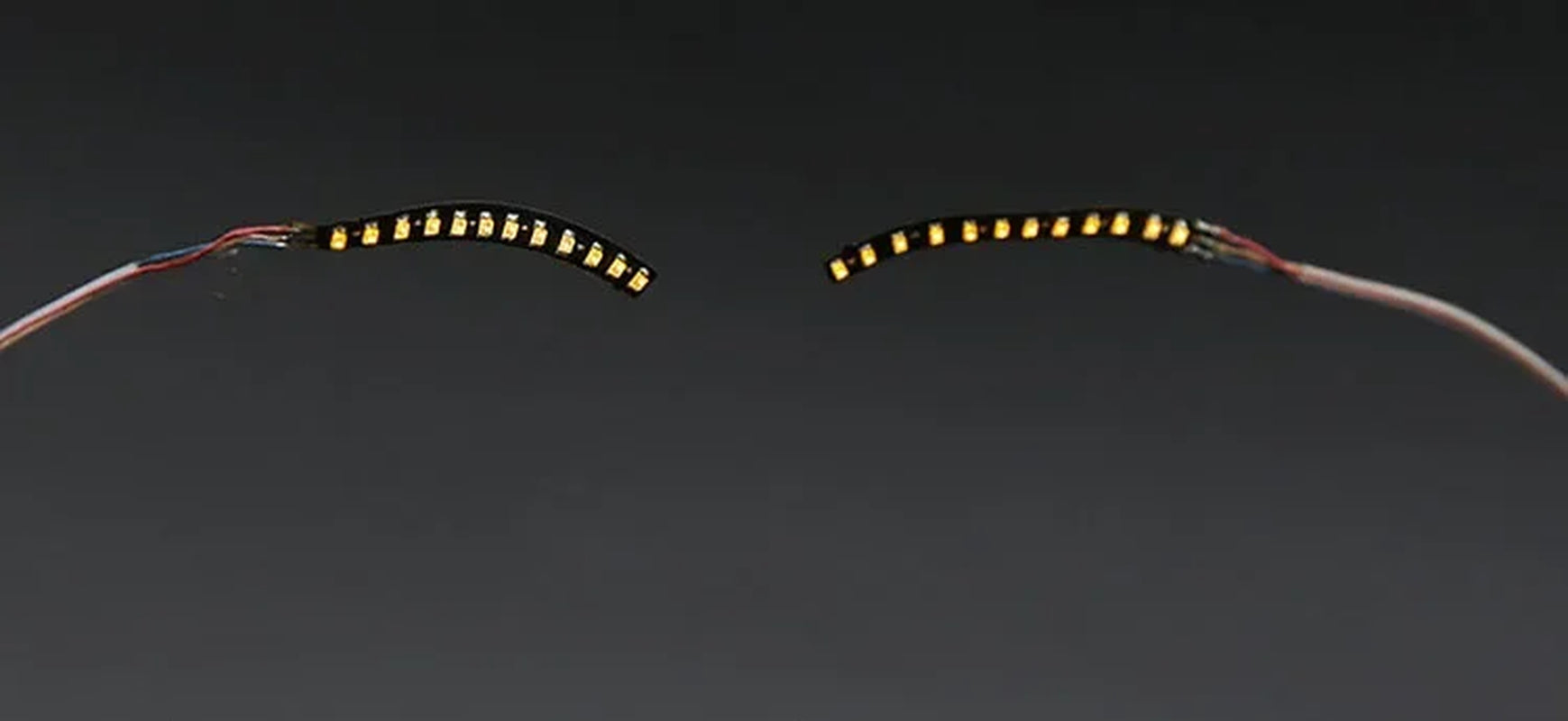 LED Light False Eye Lashes Luminous Eyelash Party Bar Makeup Eyelid Eyeliner Halloween