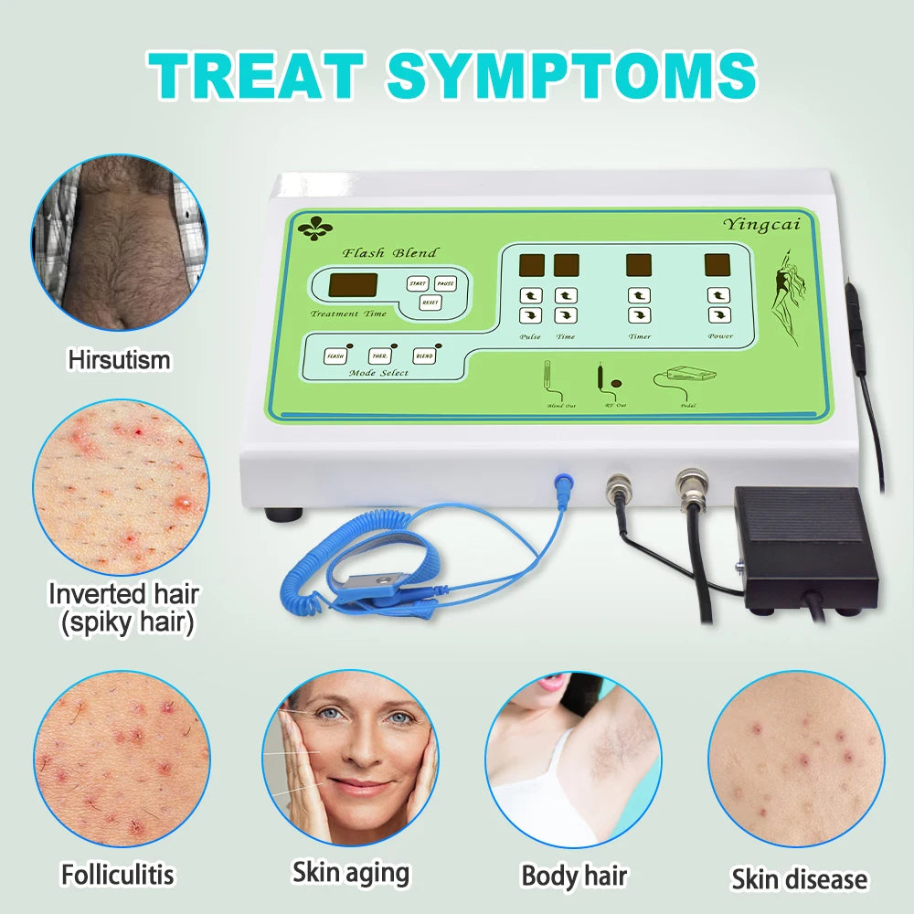 Professional Permanent Electrolysis System | Precision Galvanic Epilator for Clinical Hair Removal