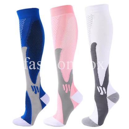 🏃‍♂️ 3 Pairs Premium Compression Socks for Men & Women Anti-Fatigue Knee Highs 🧦✨
