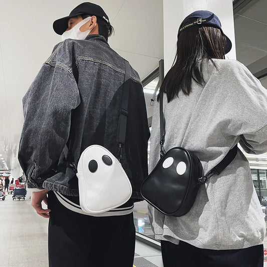 😈 Vintage Devil Ghost Shoulder Bag – Unique Alt-Goth Underarm Purse | Funny Y2K Crossbody Handbag for Women & Teens 🖤✨
