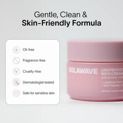 Lightboost Anti-Aging Face & Neck Cream – Daily Firming & Red Light Booster 🌟🛡️