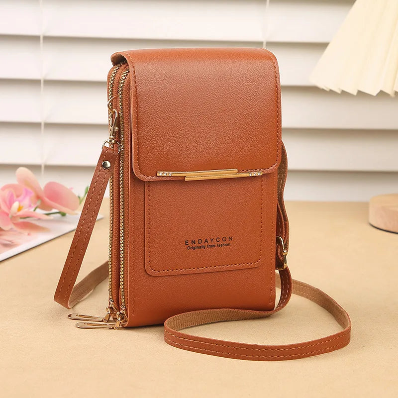 📱 Touch Screen Smart Crossbody Bag – Clear Window Cell Phone Purse & RFID Card Holder | Trendy Mini Shoulder Bag for Women ✨👜