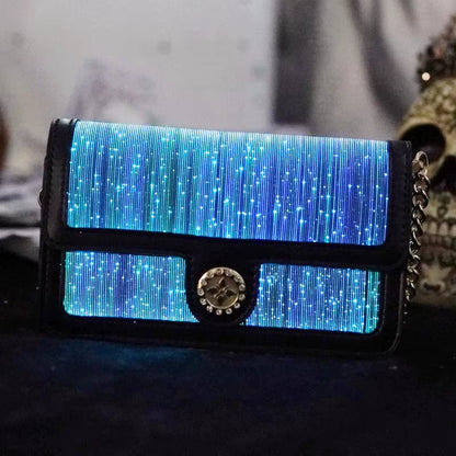 LuminaTouch™ Fiber Optic Crossbody Bag – Intelligent Glow Smart Purse
