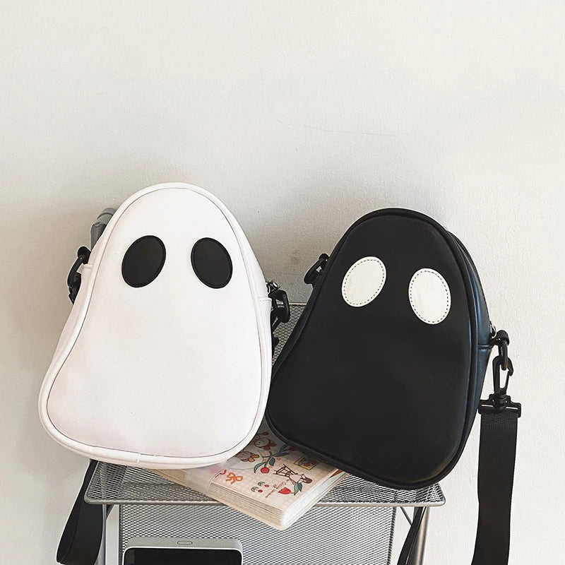 😈 Vintage Devil Ghost Shoulder Bag – Unique Alt-Goth Underarm Purse | Funny Y2K Crossbody Handbag for Women & Teens 🖤✨
