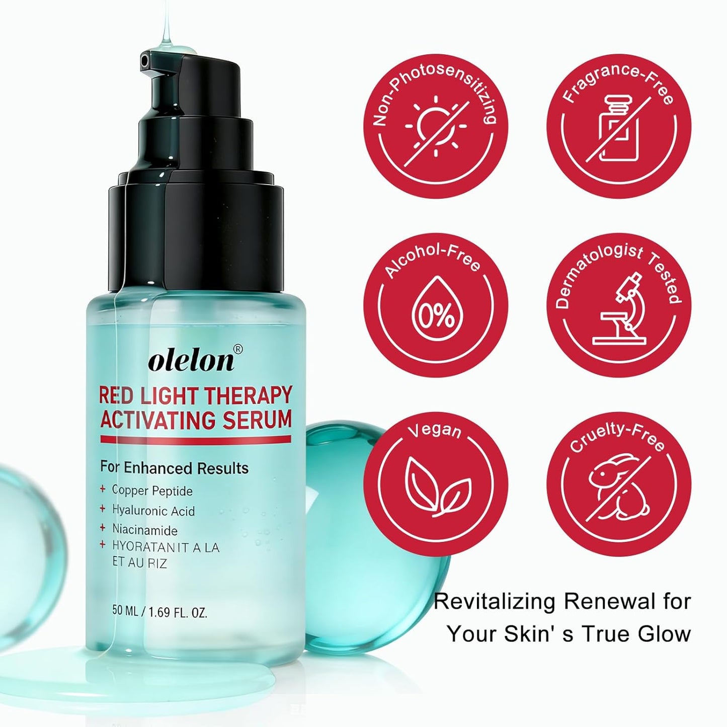 Peptide & Centella Activation Serum – Hydrating Booster for Red Light Therapy 🌟💧