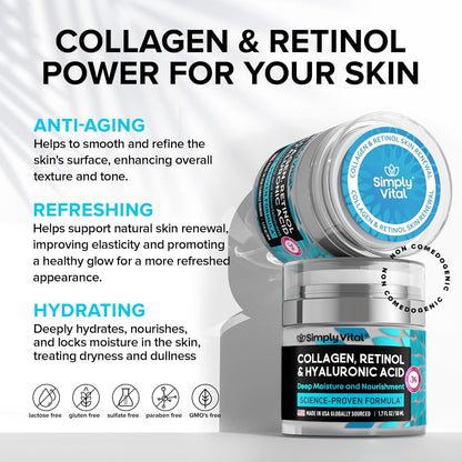 Luminous Retinol & Hyaluronic Moisturizer – Anti-Wrinkle Face & Neck Cream 🌟💧