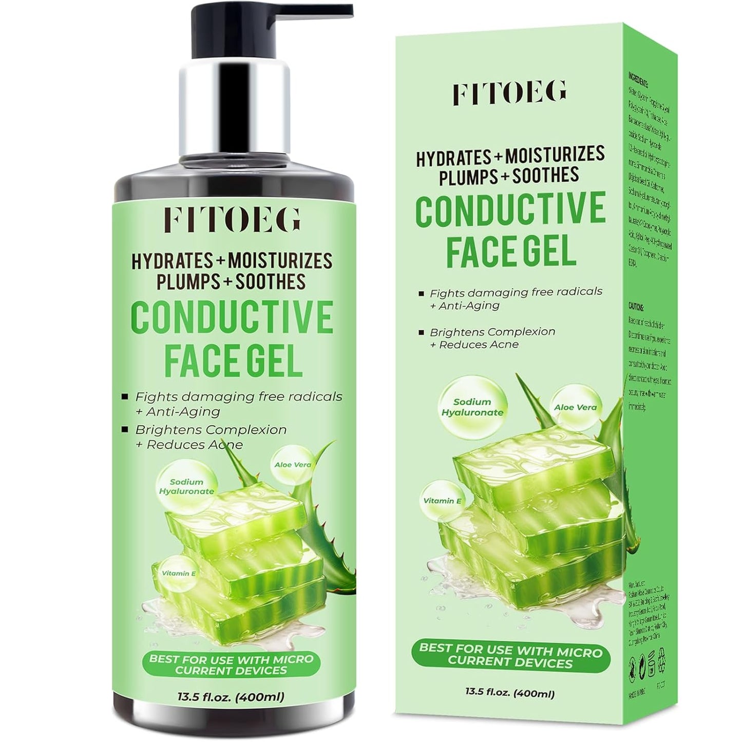 Ultra-Hydrating Conductive Gel – Hyaluronic Acid & Aloe Facial Primer 🌊✨