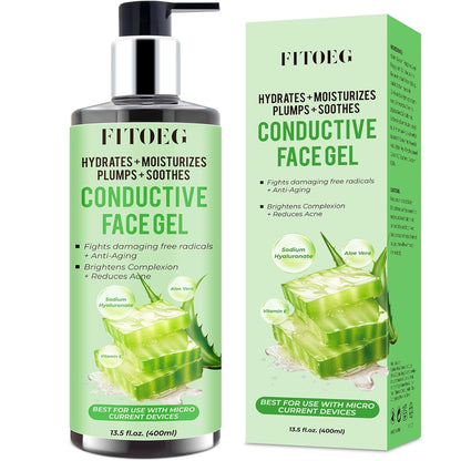 Ultra-Hydrating Conductive Gel – Hyaluronic Acid & Aloe Facial Primer 🌊✨