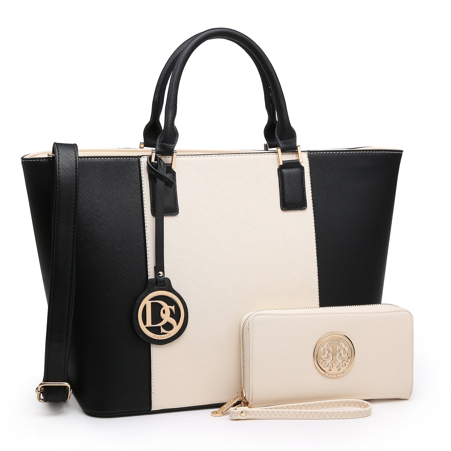 Large Executive Work Tote & Matching Wallet Set | Vegan Leather Satchel 👜