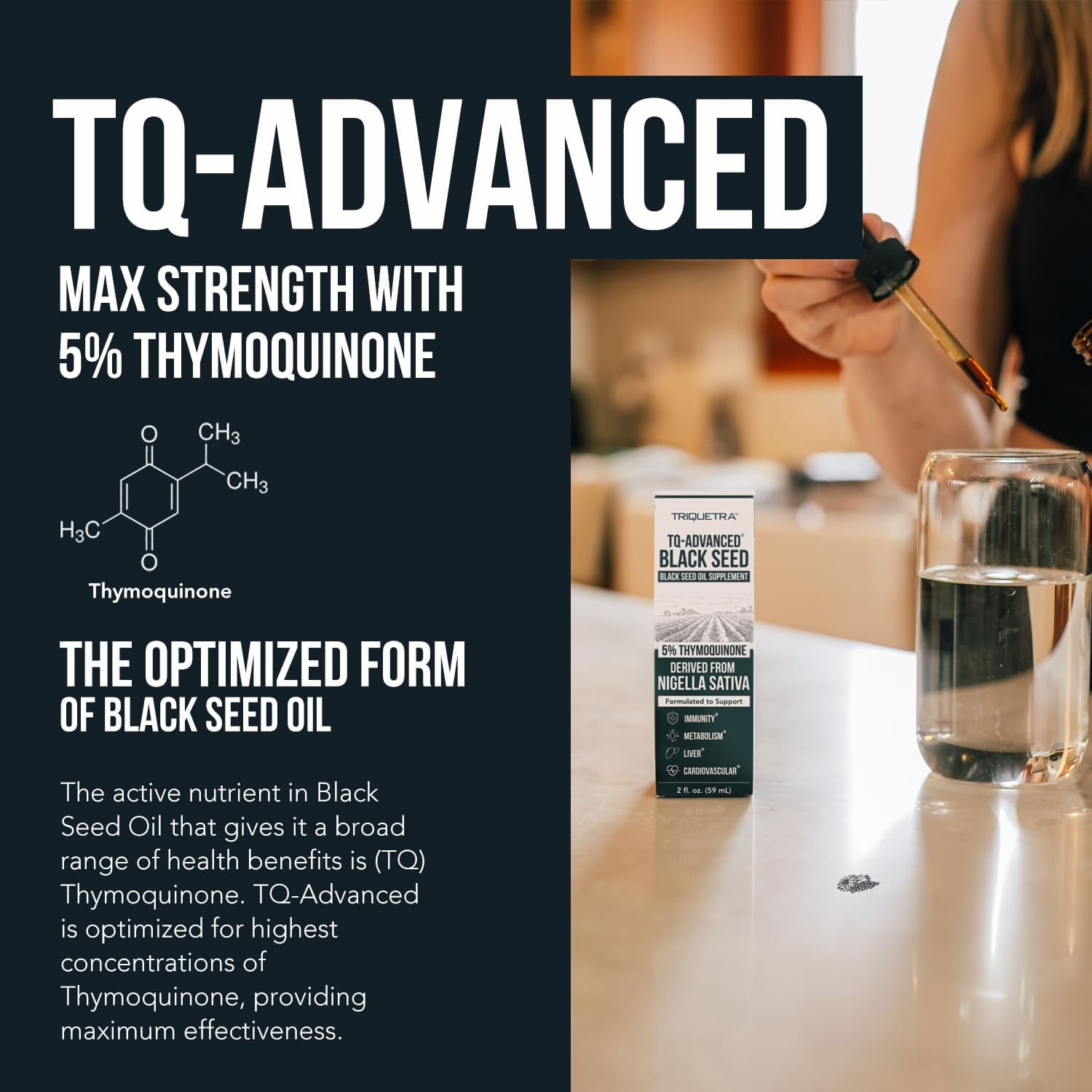 Pure Black Seed Oil Liquid | 5% Thymoquinone High Potency | Ultra-Concentrated Nigella Sativa Extract 💧