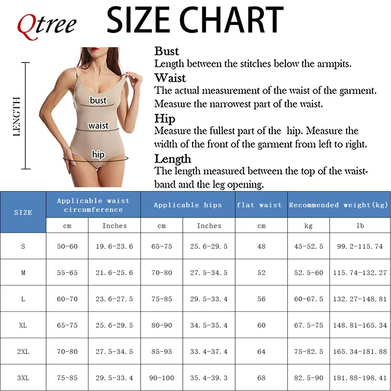 Qtree Sculpting Full Body Shaper – Seamless Tummy Control Bodysuit & Waist Trainer with Adjustable Hooks ⏳✨