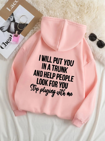 : Women’s Plus Size Graphic Hoodie – Cozy Drawstring Pocket Sweatshirt for Fall & Winter ❄️🧶