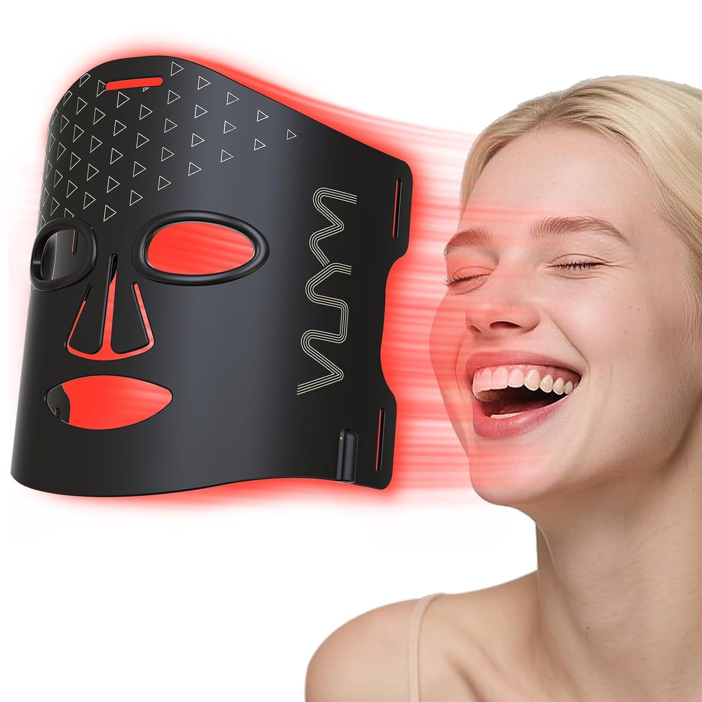 VYM Pro Cordless Red Light Therapy Mask – 292 High-Energy LEDs, Ultra-Thin 2mm Design for Face & Skin Care at Home or Travel ✨