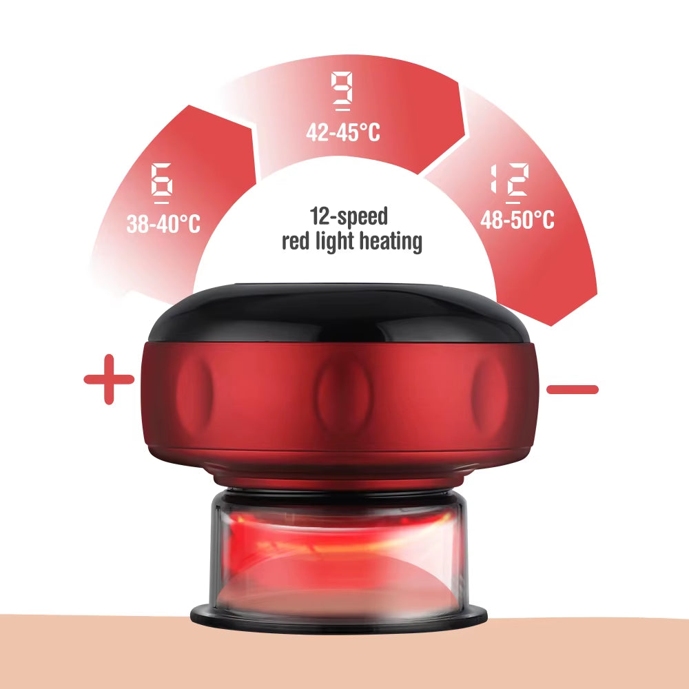 Bare N Bliss Smart Electric Cupping Massager | 12-Level Heat & Suction ✨
