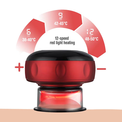 Bare N Bliss Smart Electric Cupping Massager | 12-Level Heat & Suction ✨