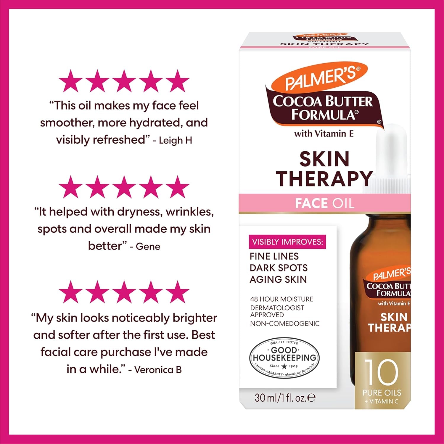 Luminous Skin Therapy Oil (1 Oz) – Vitamin C, E & Rosehip Facial Elixir 🌟💧