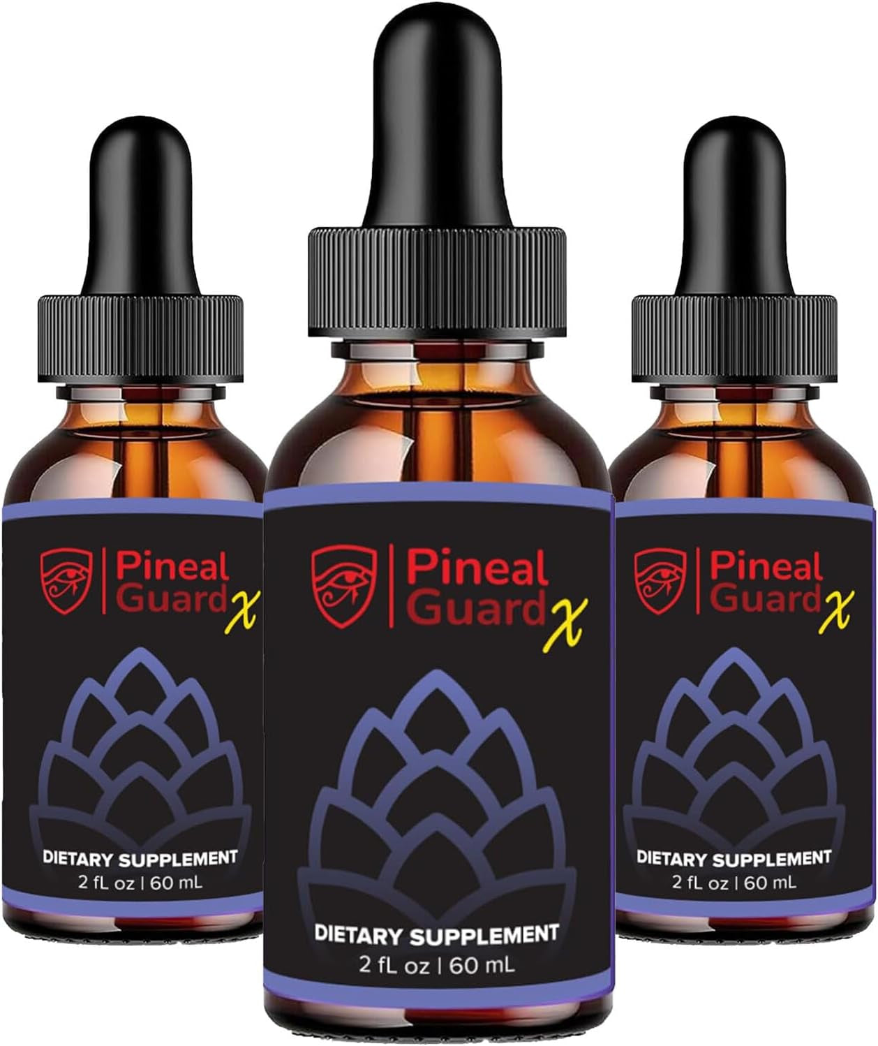 Pineal Gland Supplement - Brain Support, Focus, and Memory Vitamins for the Brain, Decalcify, Activate, and Protect Your Pineal Gland - Third Eye Awakening - Pineal Guard X