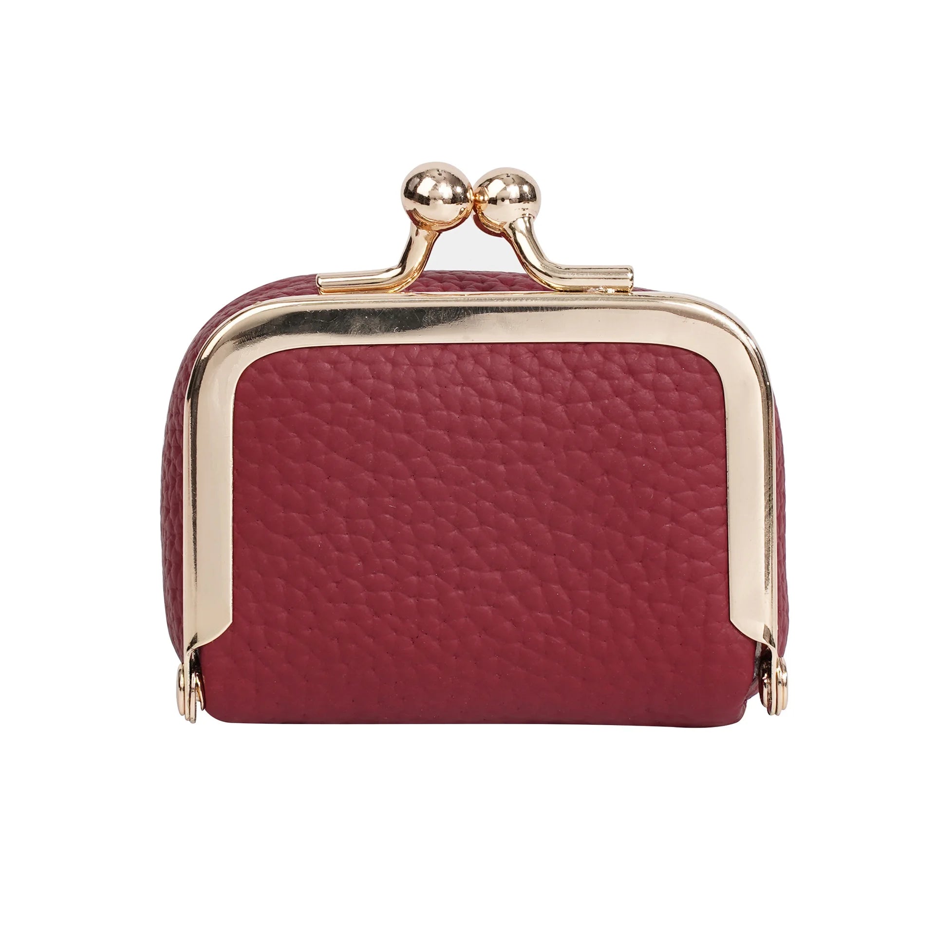 Luxury Genuine Leather Mini Accessory Box – Chic Gold Hardware Jewelry & Coin Purse 💎✨